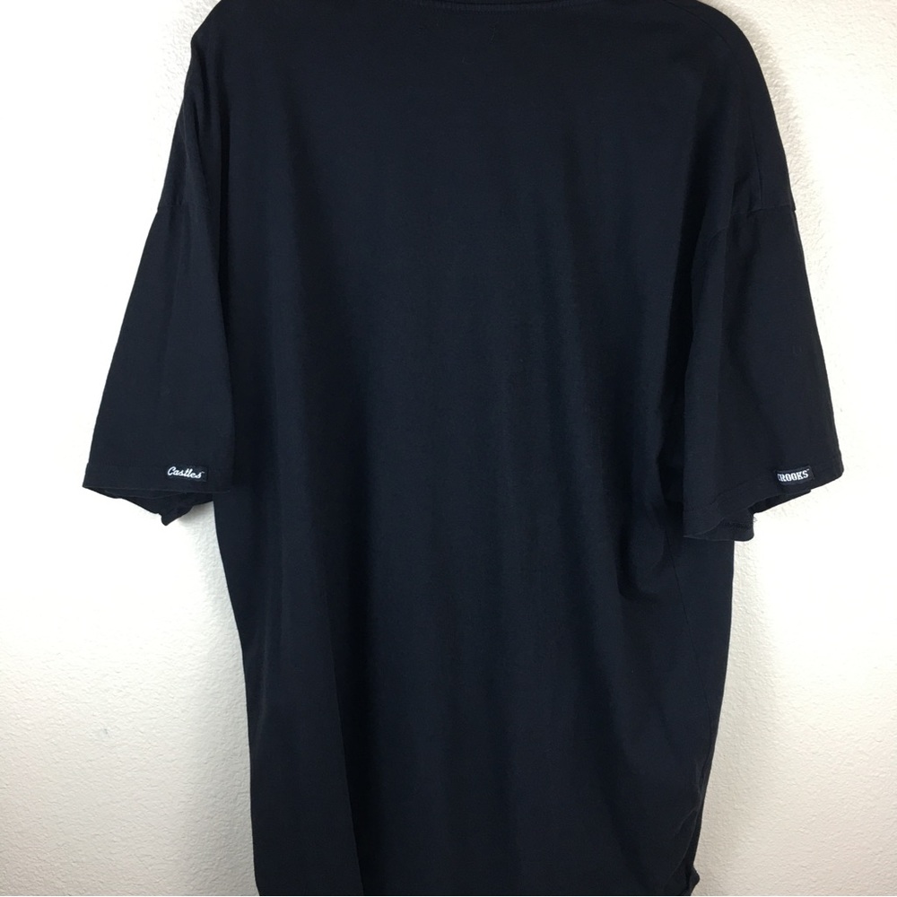 Crooks & Castles Streetwear Short Sleeve Black T-Shirt Red White Graphic Sz 3XL - Picture 7 of 12